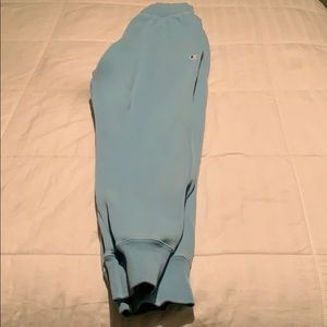 Baby blue champion joggers